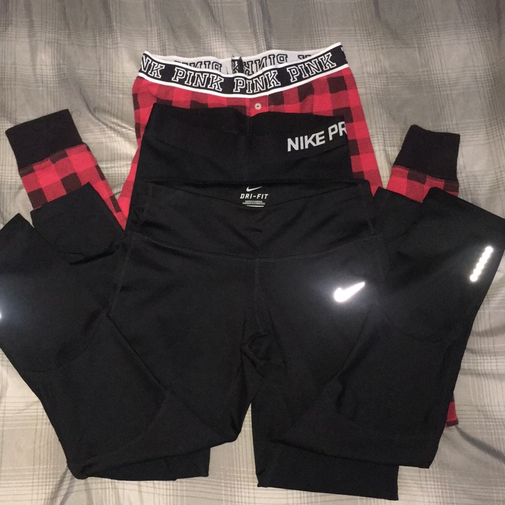 Exercise leggings & Pink Pajamas